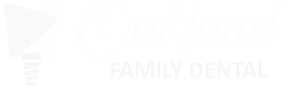 Oakland Family Dental logo in white